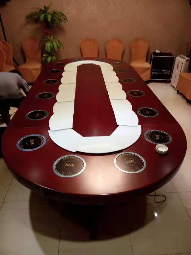 分餐椭圆形电动餐桌